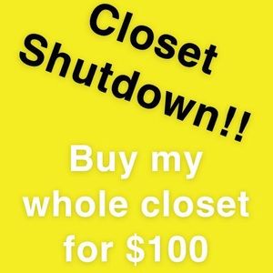 Buy my whole closet for $100 or make me an offer